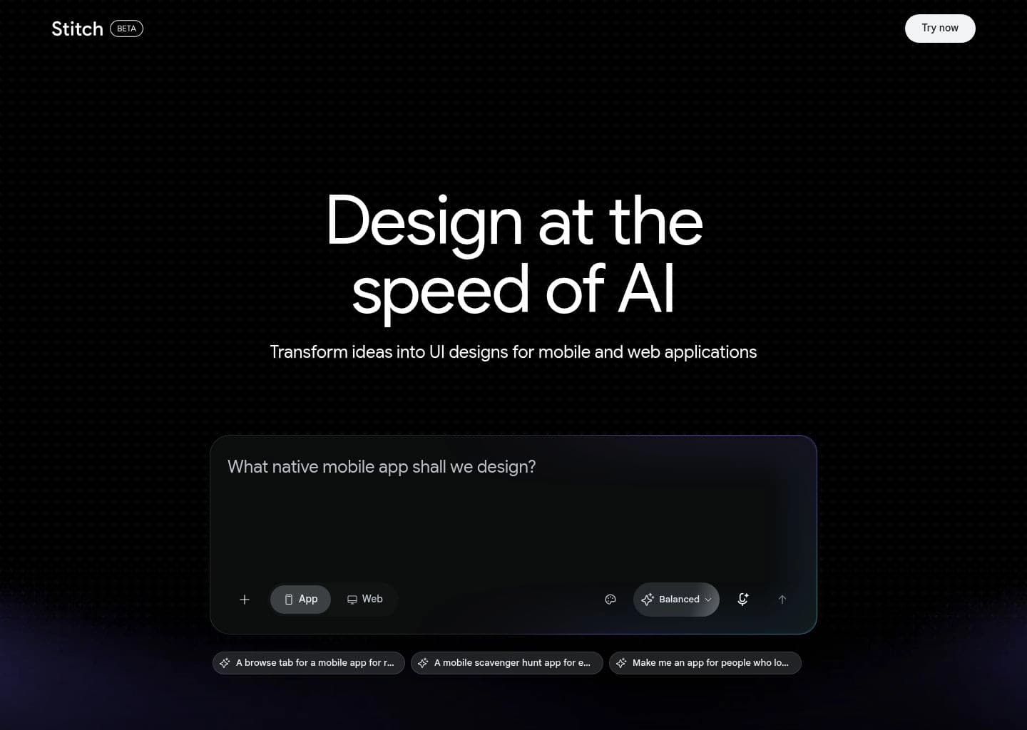 Google Stitch screenshot 3
