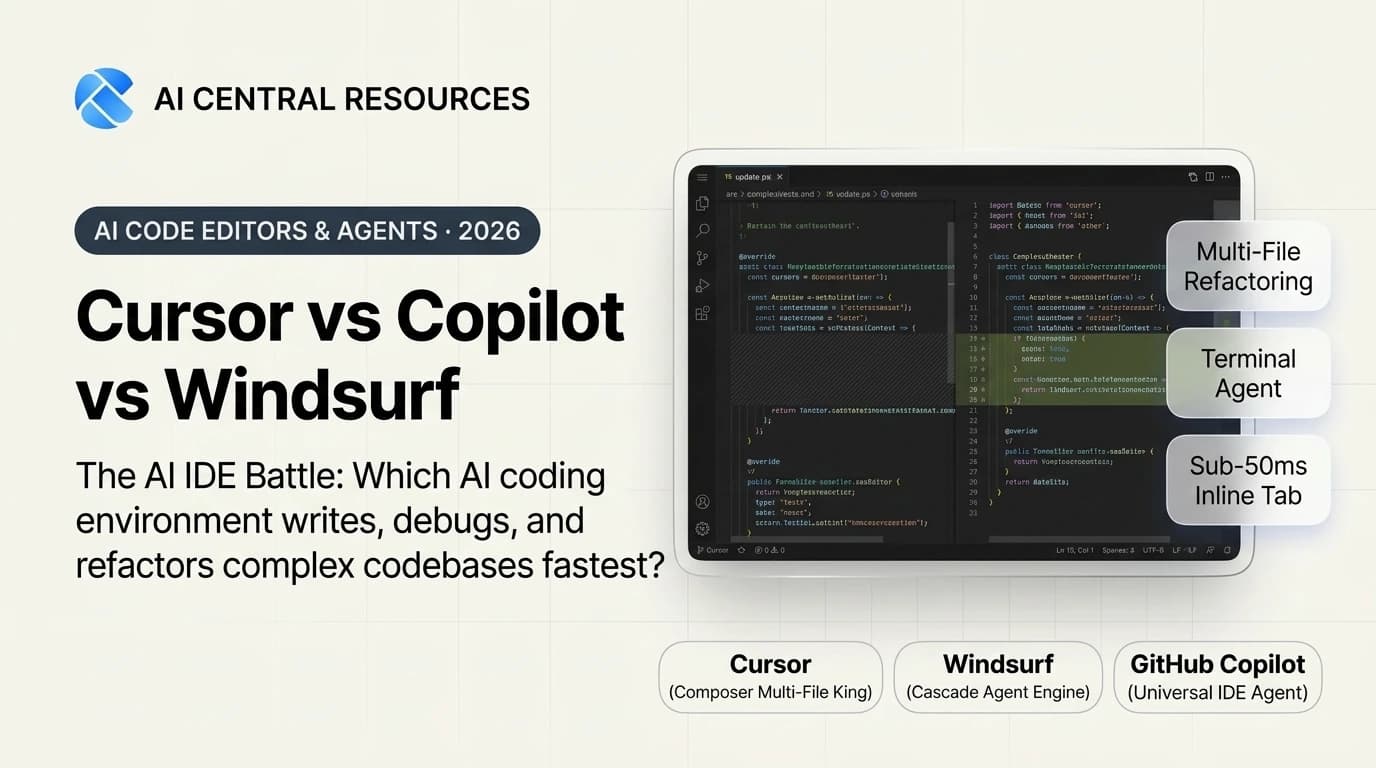 Cursor vs GitHub Copilot vs Windsurf (2026): AI Code Battle