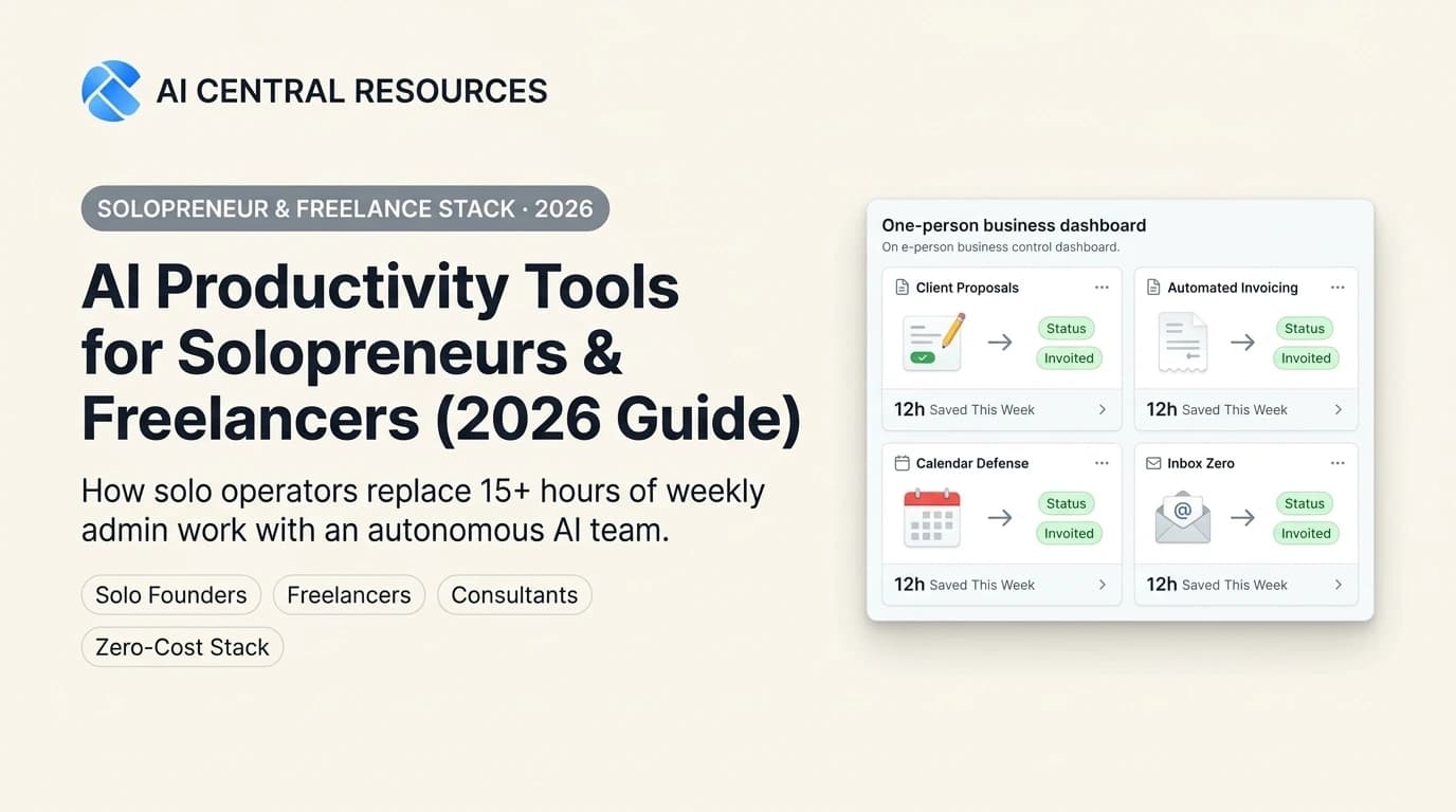 AI Productivity Tools for Solopreneurs & Freelancers (2026 Guide)