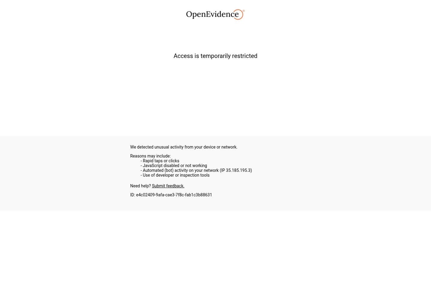 OpenEvidence screenshot 4