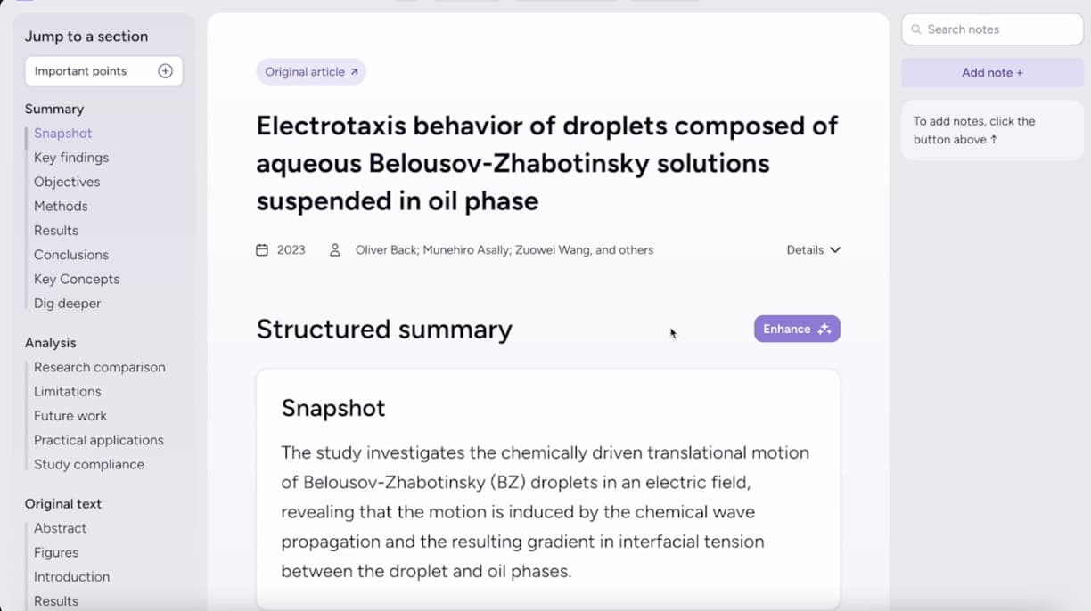 Scholarcy screenshot 5