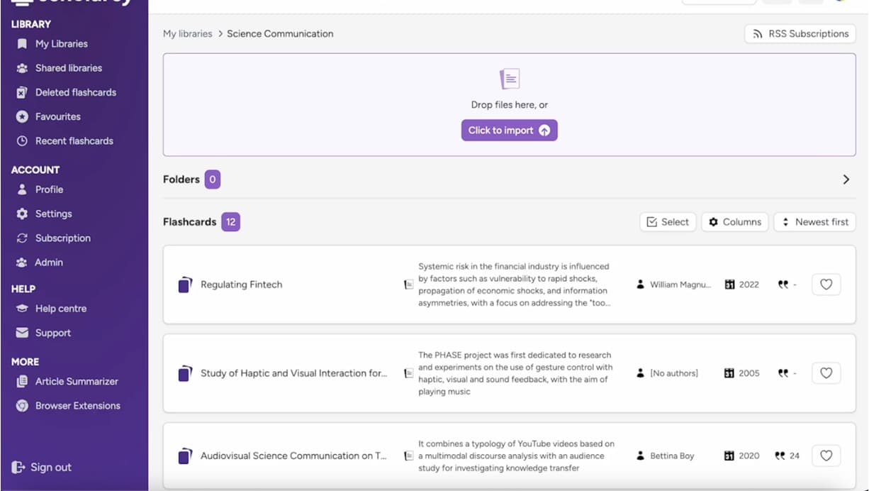 Scholarcy screenshot 6