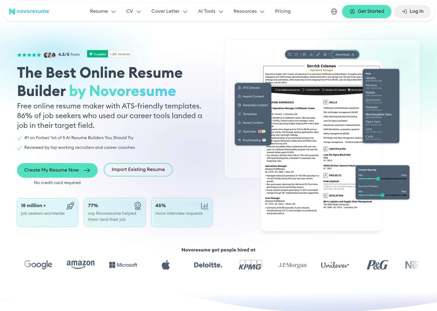 Novorésumé screenshot 4