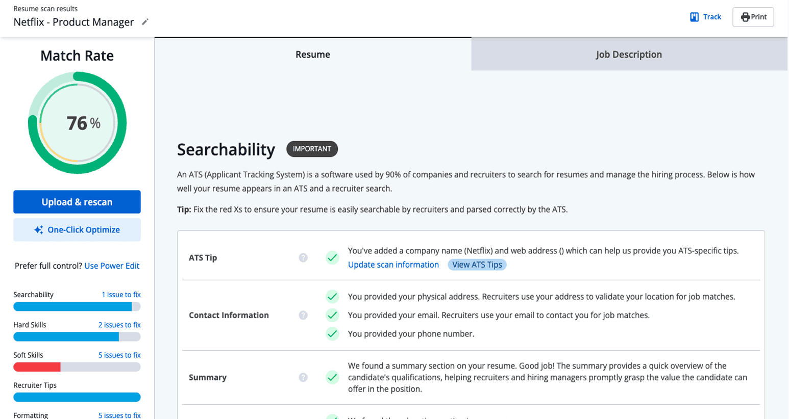 Jobscan screenshot 5