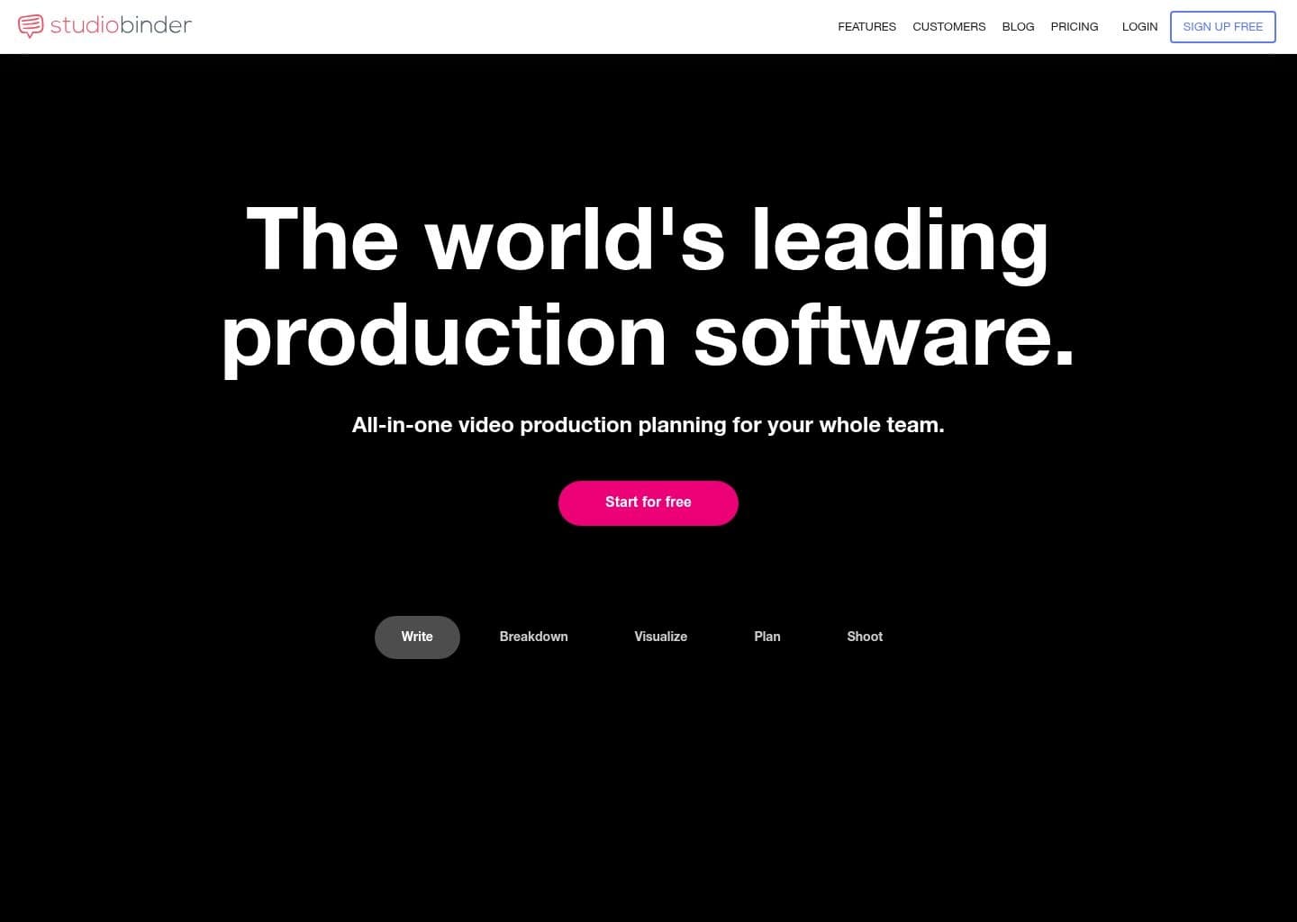 StudioBinder screenshot 2
