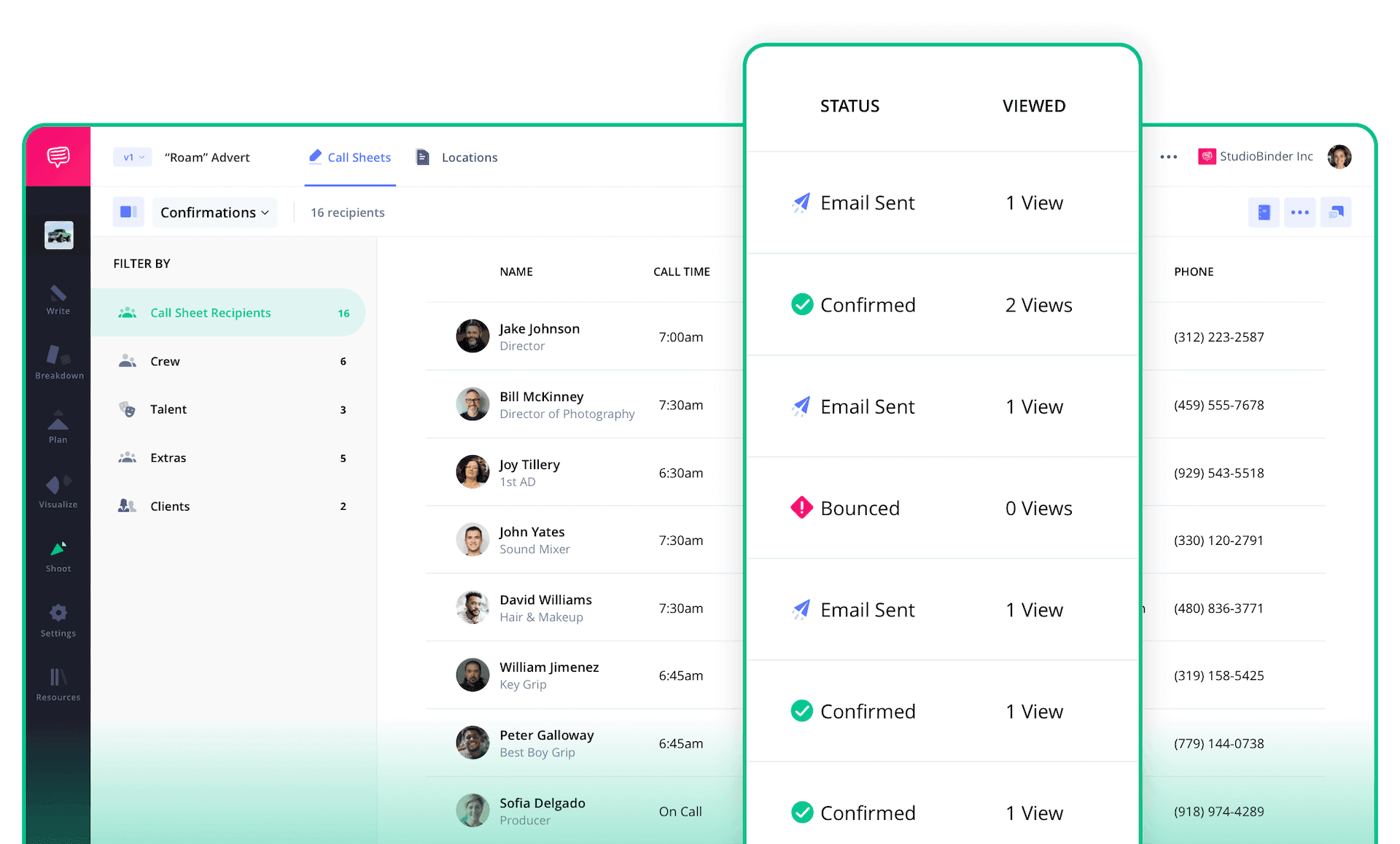 StudioBinder screenshot 4