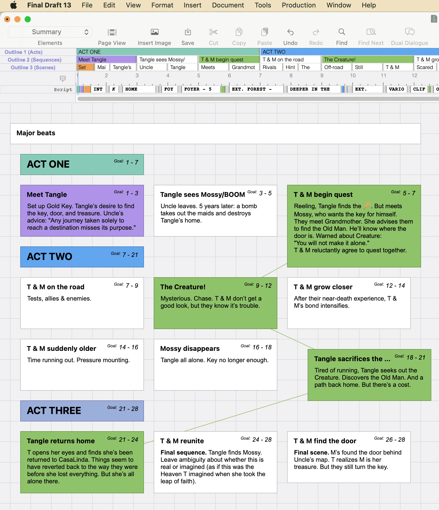 Final Draft screenshot 3