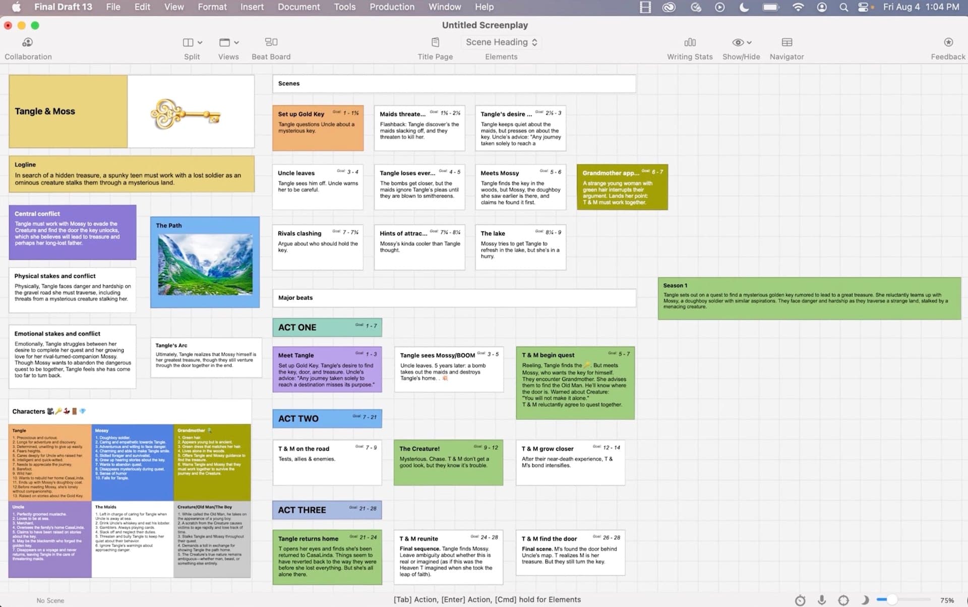 Final Draft screenshot 4