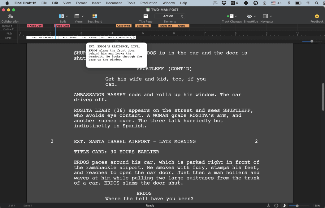 Final Draft screenshot 5