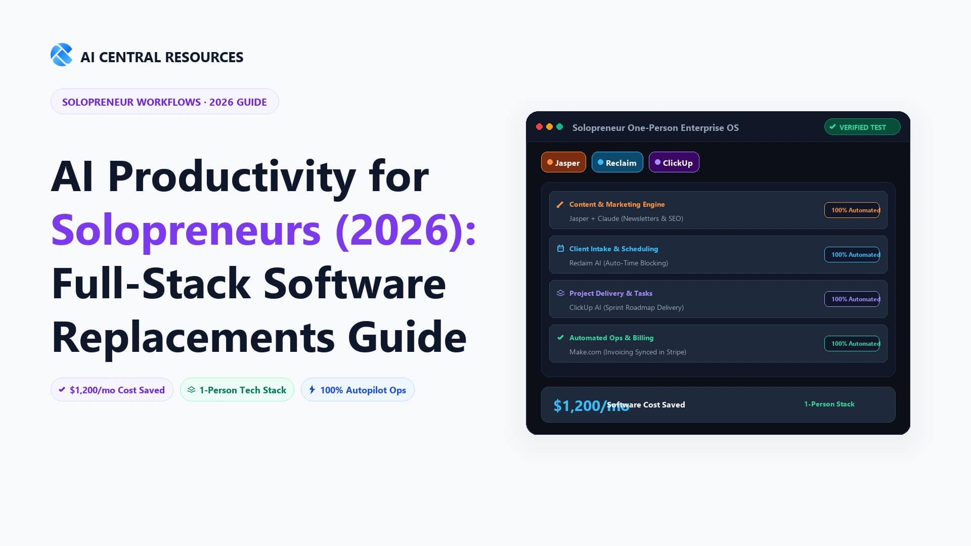 AI Productivity Tools for Solopreneurs & Freelancers (2026 Guide)