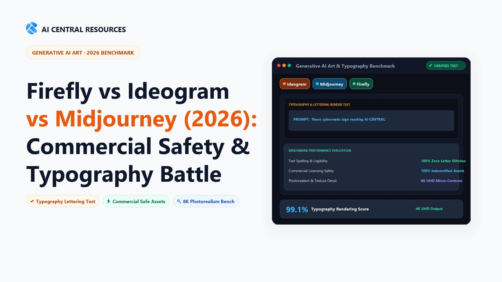 Firefly vs Ideogram vs Midjourney (2026): Image Battle