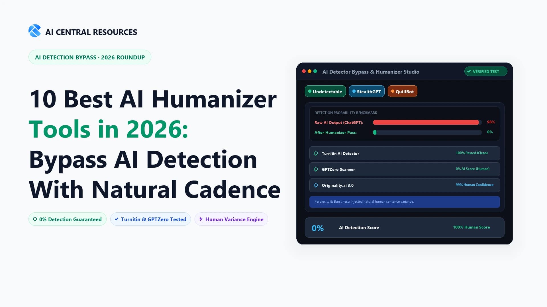 10 Best AI Humanizer & AI Detection Bypasser Tools in 2026 (Tested for Real Accuracy)