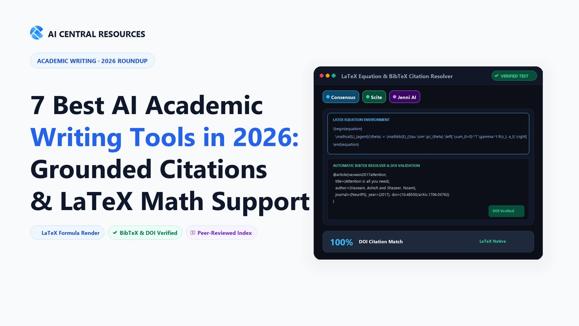 7 Best AI Academic Writing Tools in 2026 (Grounded Research & Citations)