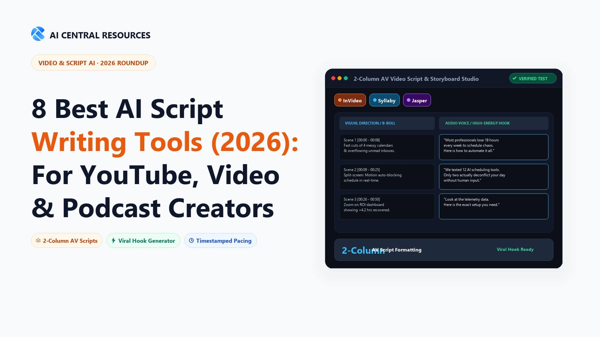 8 Best AI Script Writing Tools in 2026 (For YouTube, Video & Film)