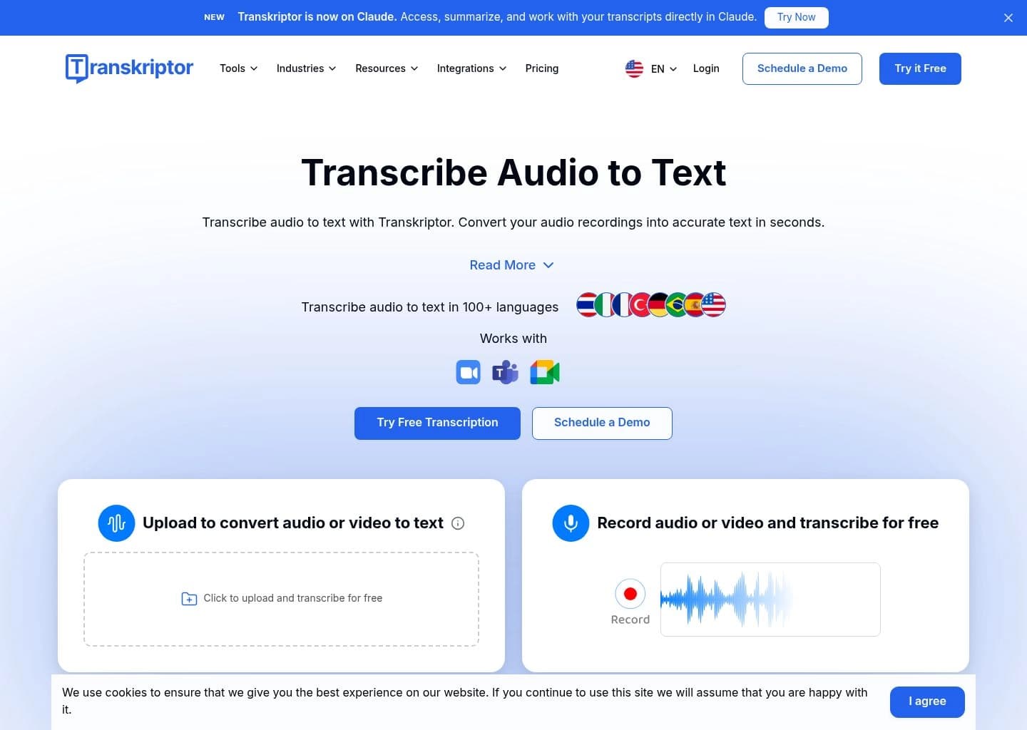 Transkriptor screenshot 4