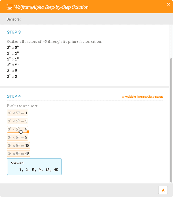 Wolfram|Alpha screenshot 7